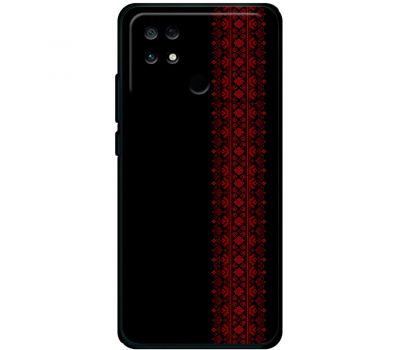 Чохол для Xiaomi Poco С40 MixCase патріотичні червоний колір вишиванки