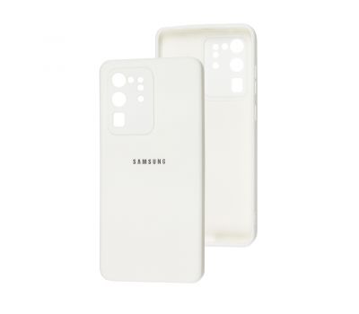 Чохол для Samsung Galaxy S20 Ultra (G988) Square camera full білий