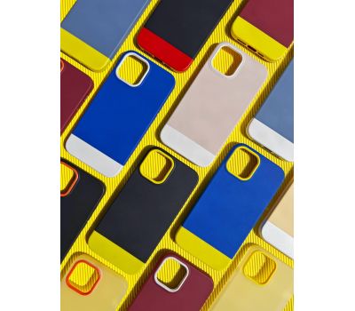 Чохол для iPhone 13 Bichromatic brown burgundy / yellow 2967004