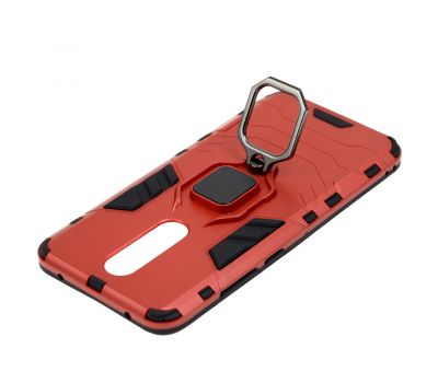 Чохол для Xiaomi Redmi 8/8A Transformer Ring удароміцний з кільцем червоний 2967128