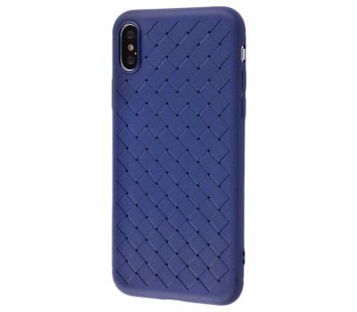 Чохол для iPhone Xs Max Weaving case синій