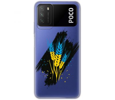 Чохол для Xiaomi Poco M3 MixCase патріотичні пшениці