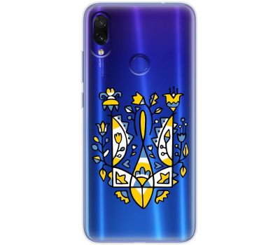 Чохол для Xiaomi Redmi Note 7 MixCase патріотичні герб із квітів