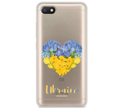 Чохол для Xiaomi Redmi 6A MixCase патріотичні серце з квітами