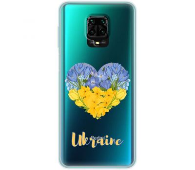 Чохол для Xiaomi Redmi Note 9s /9 Pro MixCase патріотичні серце з квітами