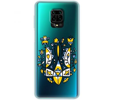 Чохол для Xiaomi Redmi Note 9s /9 Pro MixCase патріотичні герб із квітів