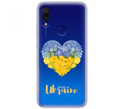 Чохол для Xiaomi Redmi 7 MixCase патріотичні серце з квітами