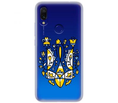 Чохол для Xiaomi Redmi 7 MixCase патріотичні герб із квітів