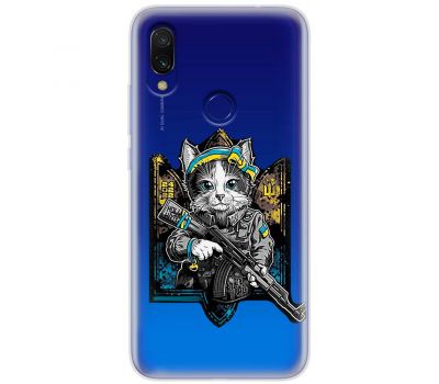 Чохол для Xiaomi Redmi 7 MixCase патріотичні кіт захисник