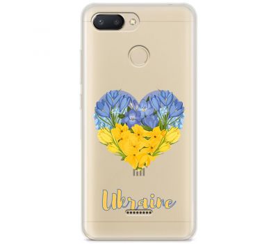 Чохол для Xiaomi Redmi 6 MixCase патріотичні серце з квітами