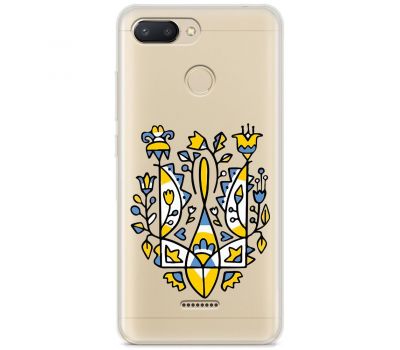 Чохол для Xiaomi Redmi 6 MixCase патріотичні герб із квітів