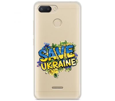 Чохол для Xiaomi Redmi 6 MixCase патріотичні save ukraine