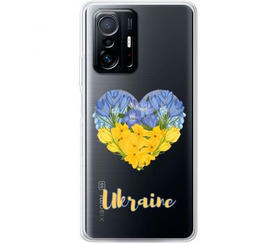 Чохол для Xiaomi 11T / 11T Pro MixCase патріотичні серце з квітами