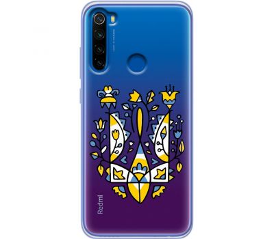 Чохол для Xiaomi Redmi Note 8T MixCase патріотичні герб із квітів