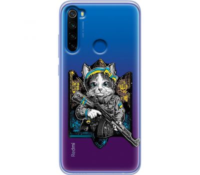 Чохол для Xiaomi Redmi Note 8T MixCase патріотичні кіт захисник