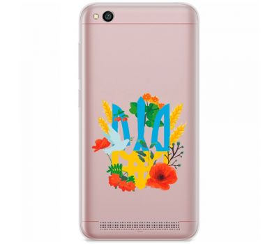 Чохол для Xiaomi Redmi 5A MixCase патріотичні герб у квітах