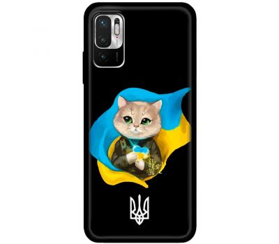 Чохол для Xiaomi Redmi Note 10 5G / Poco M3 Pro MixCase патріотичні котик зелені очі