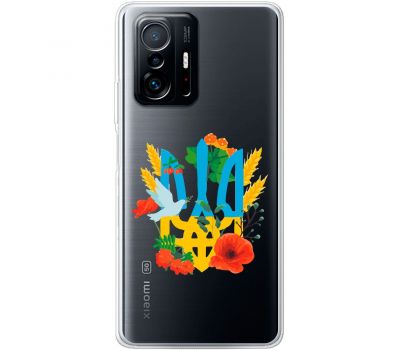 Чохол для Xiaomi 11T / 11T Pro MixCase патріотичні герб у квітах