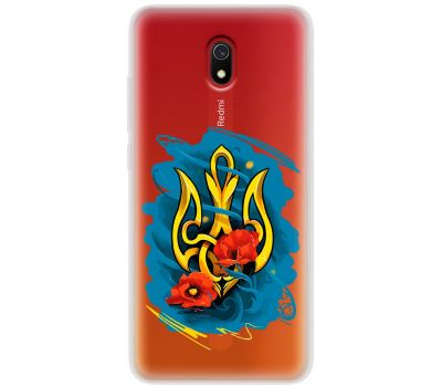 Чохол для Xiaomi Redmi 8A MixCase патріотичні герб із маками