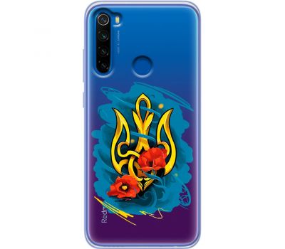 Чохол для Xiaomi Redmi Note 8T MixCase патріотичні герб із маками