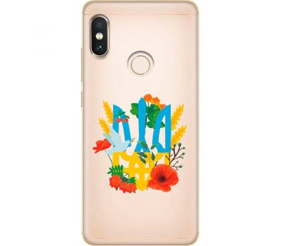 Чохол для Xiaomi Redmi Note 5 / 5 Pro MixCase патріотичні герб у квітах