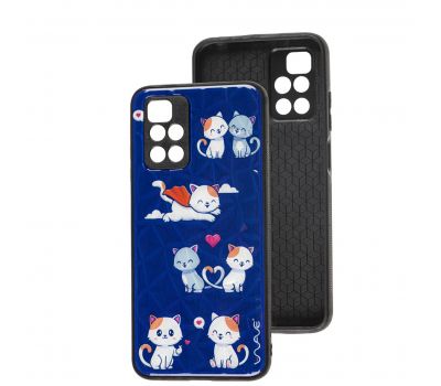 Чохол для Xiaomi Redmi 10 Wave Majesty kitty in love / midnight blue