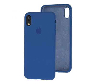 Чохол для iPhone Xr Silicone Full синій / navy blue