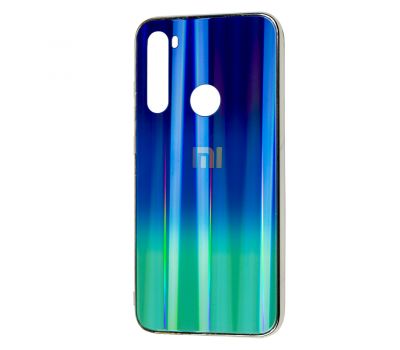 Чохол для Xiaomi Redmi Note 8 Aurora з лого фіолетово-бірюзовий