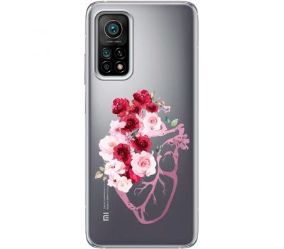 Чохол для Xiaomi Mi 10T / Mi 10T Pro Mixcase квіти серце поросло квітами