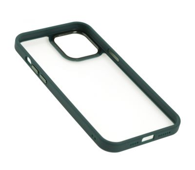 Чохол для iPhone 12 Pro Max Metal Buttons темно-зелений 2984209