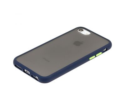Чохол LikGus Maxshield для iPhone 6/7/8 матовий синій/салатовий 2985653