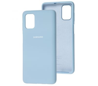 Чохол для Samsung Galaxy M51 (M515) Silicone Full блакитний / lilac blue