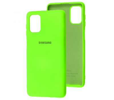 Чохол для Samsung Galaxy M51 (M515) Silicone Full салатовий / neon green