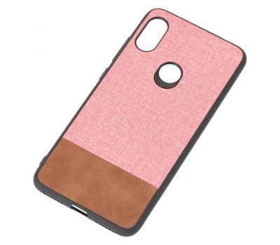 Чохол для Xiaomi Redmi Note 6 Pro Hard Textile рожево-коричневий 2988559