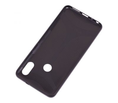 Чохол для Xiaomi Redmi Note 6 Pro Leather + блискітки сріблясті 2988563