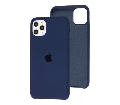 Чохол silicone для iPhone 11 Pro Max case dark blue