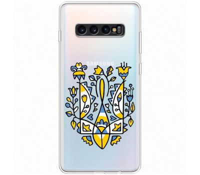 Чохол для Samsung Galaxy S10+ (G975) MixCase патріотичні герб із квітів