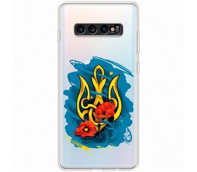 Чохол для Samsung Galaxy S10+ (G975) MixCase патріотичні герб із маками