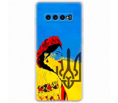 Чохол для Samsung Galaxy S10+ (G975) MixCase патріотичні українка у вишиванці