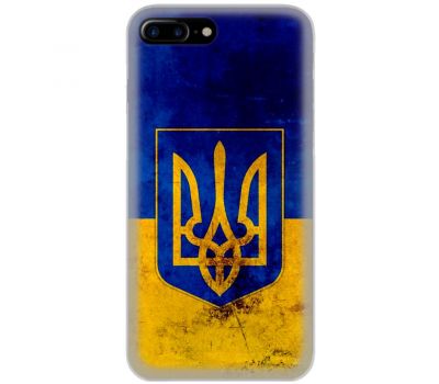 Чохол для iPhone 7 Plus / 8 Plus MixCase патріотичні Герб на тлі Прапора