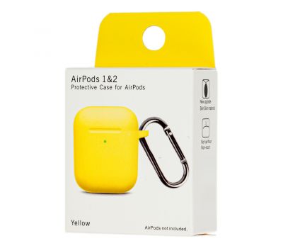 Чохол для AirPods Silicone New yellow 2989845
