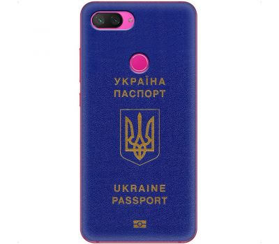 Чохол для Xiaomi Mi 8 Lite MixCase патріотичні Україна паспорт