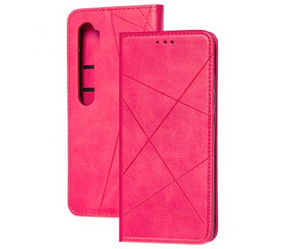 Чохол книжка Business Leather для Xiaomi Mi Note 10 Lite малиновий