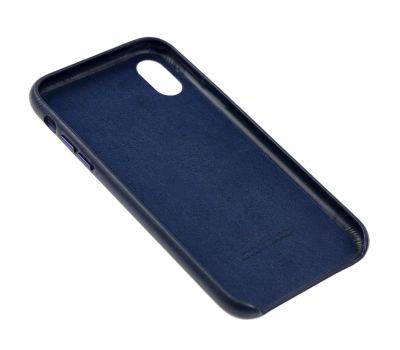 Чохол для iPhone Xr Leather Case (Leather) темно-синій 2990932