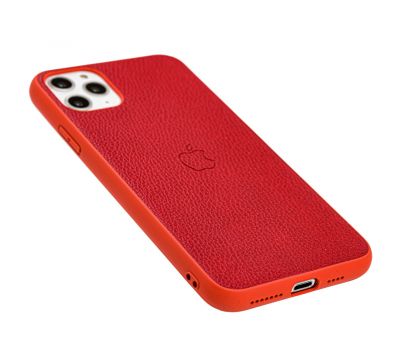 Чохол для iPhone 11 Pro Max Leather cover червоний 2993898