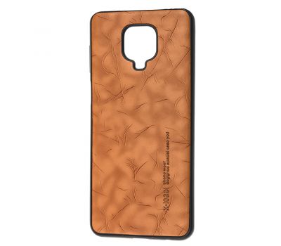 Чохол для Xiaomi Redmi Note 9s / 9 Pro X-leael коричневий