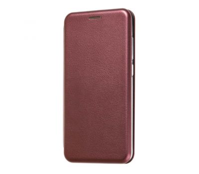 Чохол книжка Premium для Samsung Galaxy A8+ 2018 (A730) бордовий