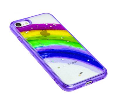 Чохол для iPhone 7 / 8 / Se 20 Colorful Rainbow фіолетовий 2996634