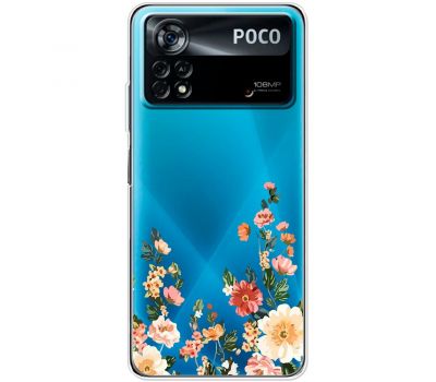 Чохол для Xiaomi Poco X4 Pro 5G Mixcase квіти квіточки