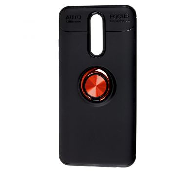 Чохол для Xiaomi Redmi 8 Deen ColorRing з кільцем чорний/червоний 2997354